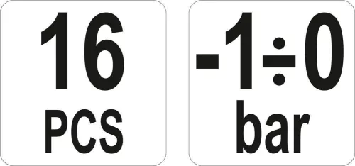 Yato vákuum- és AC-pumpa mérő készlet 10 részes -1÷0 bar