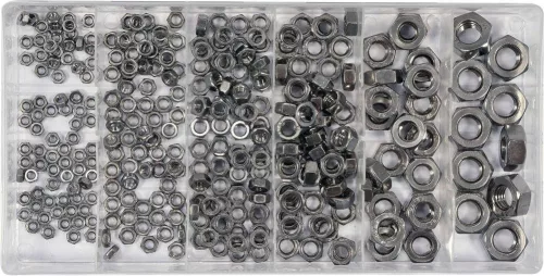 Yato hatlapú inox csavaranya készlet 300 részes M3-M10