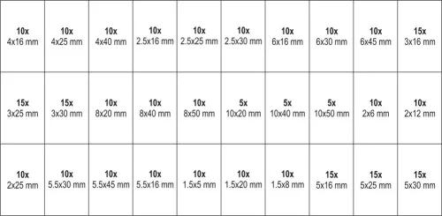 Yato hasított illesztőszeg készlet 315 részes