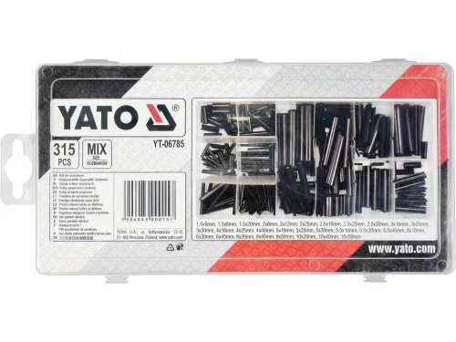 Yato hasított illesztőszeg készlet 315 részes