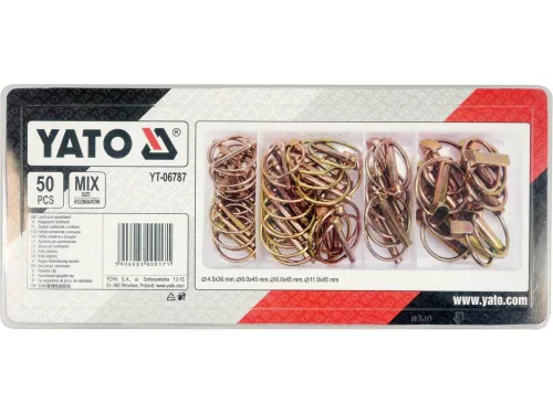 Yato rugós biztosítószeg készlet 50 részes