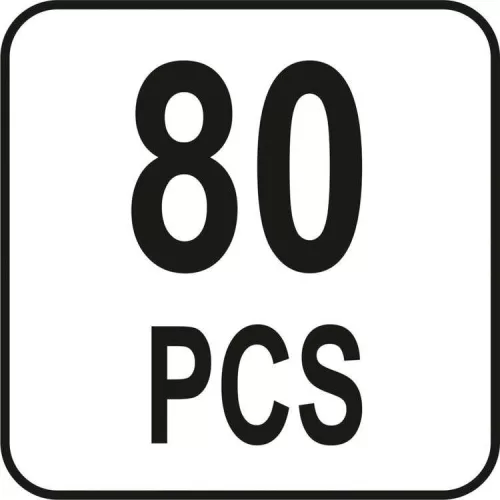 Yato íves retesz készlet 80 részes