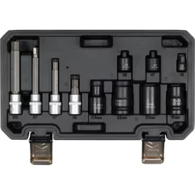 Yato féknyereg szerelő dugókulcs készlet 11 részes 3/8", 1/2" CrV