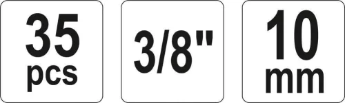 Yato fékmunkahenger szerelő készlet 3/8" 35 részes