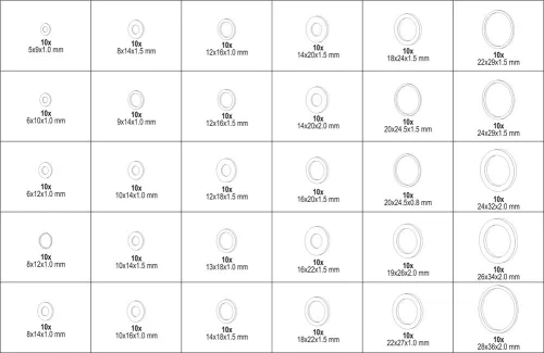 Yato alumínium alátét készlet 300 részes