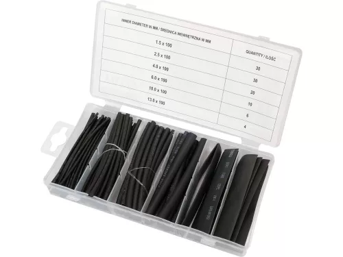 Yato zsugorcső készlet 100 részes fekete