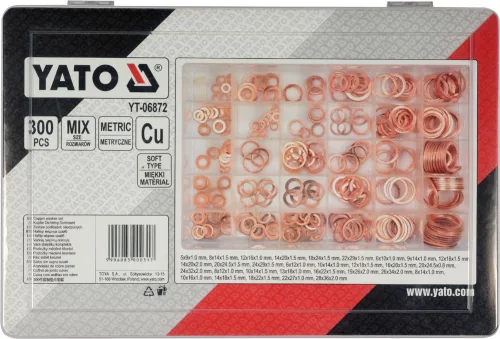 Yato réz alátét készlet 300 részes