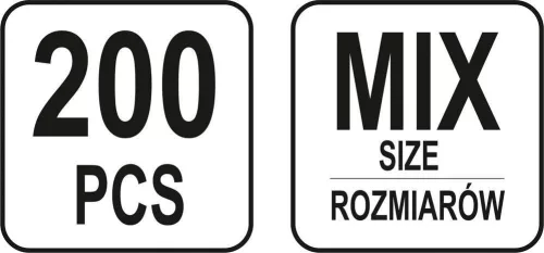 Yato rugó készlet 200 részes