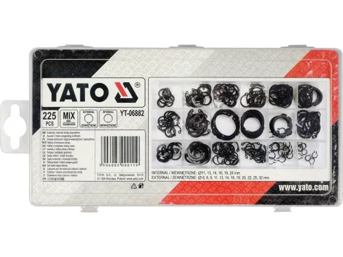 Yato seeger gyűrű készlet külső-belső 225 részes