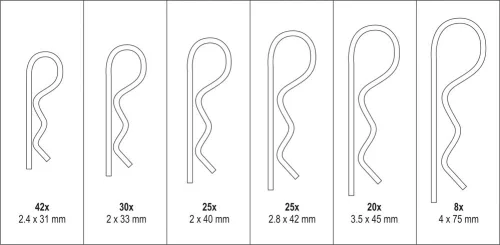 Yato rugós csap készlet 150 részes