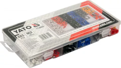 Yato kábel érvéghüvely készlet 685 részes