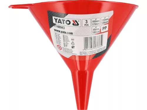 Yato tölcsérkészlet, 3 db