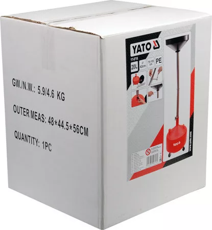 Yato olajleeresztő tartály 20 l PE