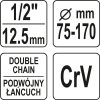 Yato olajszűrő leszedő láncos 1/2" 75 - 170 mm