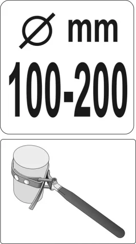 Yato olajszűrő leszedő szalagos 100-200 mm