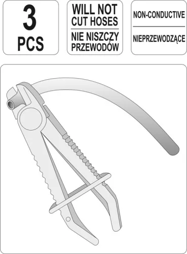 Yato flexibilis csőszorító készlet 3 részes