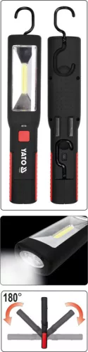 Yato akkus LED lámpa 3 W COB (akku + töltő)