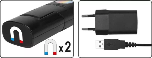 Yato akkus LED színvizsgáló lámpa 400 lumen 5 W (akku + töltő)