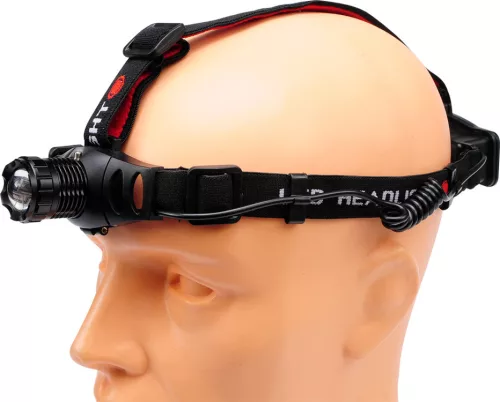 Yato elemes LED fejlámpa állítható fókusszal