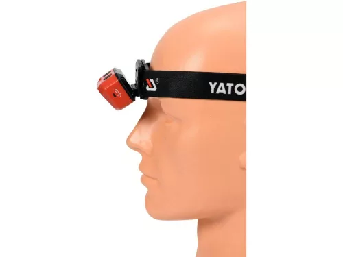 Yato akkus LED fejlámpa 480 lumen mozgásérzékelős (akku + töltő)