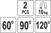 Yato hegesztőmágnes 60-90-120° 10kg 2db