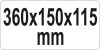 Yato szerszámosláda fém 360 x 150 x 115 mm