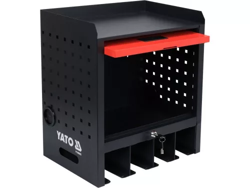 Yato elektromos kéziszerszám tartó szekrény (4 gép)