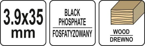 Yato szalagtáras gipszkarton csavar fához 3,5 x 35 mm (1000 db/cs)