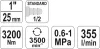 Yato légkulcs 1 col 3200Nm