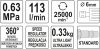 Yato pneumatikus egyenes csiszoló könnyített 113 l/min