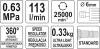 Yato pneumatikus egyenes csiszoló könnyített 113 l/min