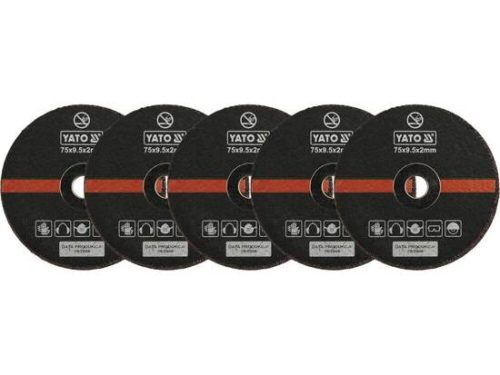 Yato vágókorong fémre 75 x 9,5 x 2,0 mm YT-0993-hoz (5 db/cs)