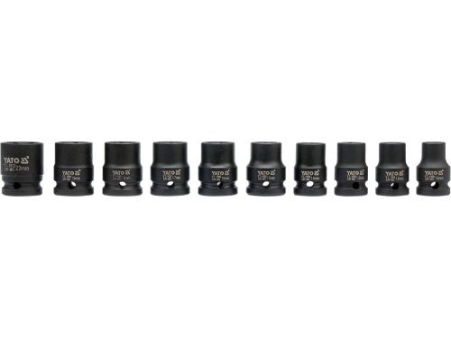 Yato gépi dugókulcs készlet 10 részes 1/2" 10-22 mm CrMo