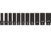 Yato gépi hosszú dugókulcs készlet 11 részes 1/2" 10-24 mm CrMo