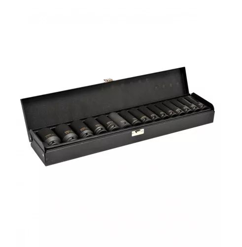 Yato gépi hosszú dugókulcs készlet 15 részes 1/2" 10-32 mm CrMo