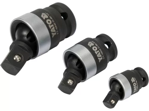 Yato gépi csuklós csatlakozó készlet 3 részes 1/4" 3/8" 1/2" CrMo