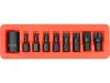 Yato gépi spline bit készlet 9 részes 1/2" M6-M18 mm dugókulcs adapterrel