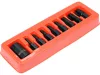 Yato gépi torx bit készlet 9 részes 1/2" T30-T70 dugókulcs adapterrel