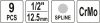 Yato gépi hosszú bit dugókulcs készlet 9 részes Spline 1/2" M4-M16 CrMo
