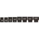 Yato gépi dugókulcs készlet 8 részes 3/4" 22-41 mm CrMo