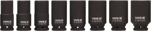 Yato gépi hosszú dugókulcs készlet 8 részes 3/4" 22-41 mm CrMo