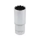 Yato hosszú dugókulcs 12 szögletű 1/2" 24 mm CrV