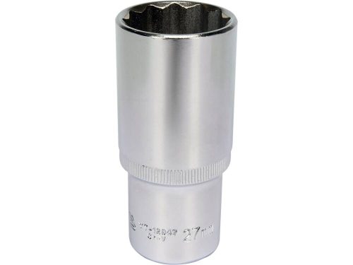 Yato hosszú dugókulcs 12 szögletű 1/2" 27 mm CrV