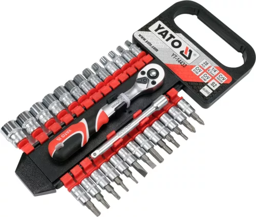 Yato dugókulcs készlet 28 részes 1/4" 4-13 mm CrV