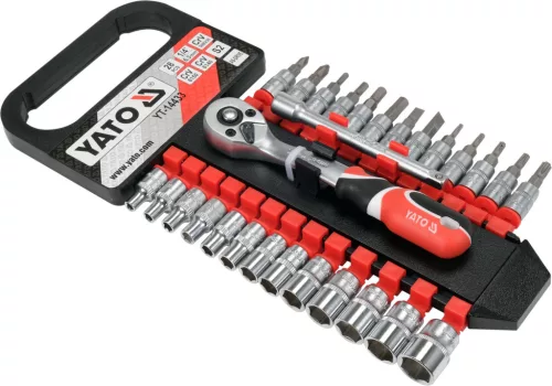 Yato dugókulcs készlet 28 részes 1/4" 4-13 mm CrV