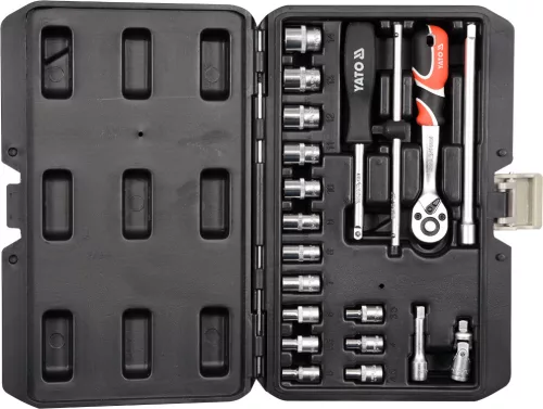 Yato dugókulcs készlet 20 részes 1/4" 3,5-14 mm CrV