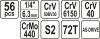 Yato dugókulcs készlet 56 részes 1/4" 4-13 mm CrV