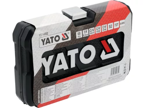 Yato szerszámkészlet 1/4" 68 db