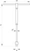 Yato t-hajtószár 1/2" x 310 mm forg. nyéllel CrV