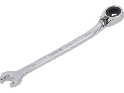 Yato racsnis irányváltós csillag-villáskulcs 8 mm / 140 mm 72T CrV